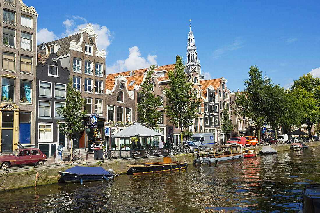 Canal Scene; Amsterdam, Holland