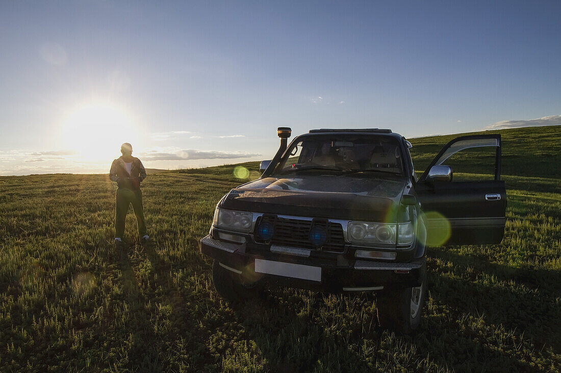 Toyota Land Cruiser, Khogno Khan Uul Naturreservat, Provinz Arkhangai, Mongolei