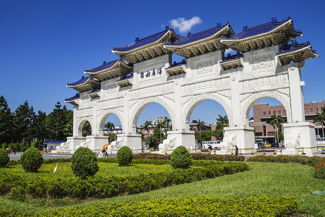 Gate To The Chiang Kai-Shek Memorial Hall; Taipei, Taiwan