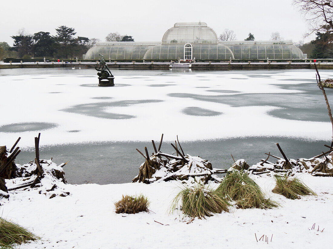 Kew Gardens, Palm House In Winter; London, England