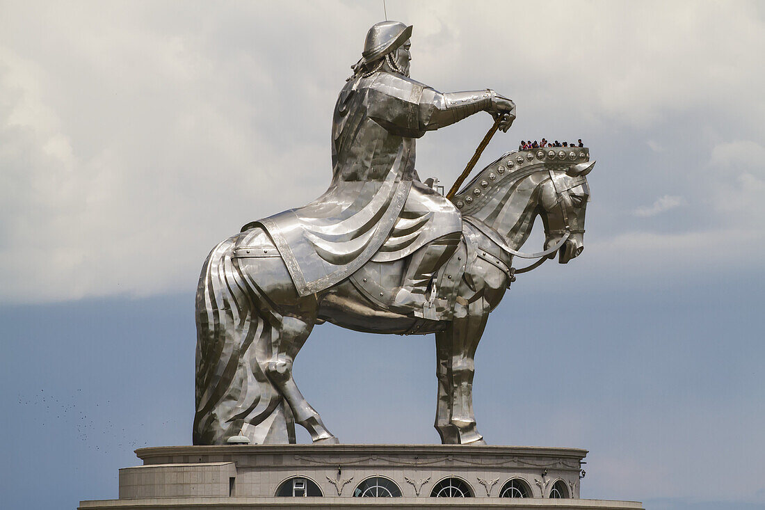 Genghis Khan Equestrian Statue Designed By Sculptor D. Erdenebileg And Architect J. Enkhjargal, Tsonjin Boldog, TÃ¶v Province, Mongolia