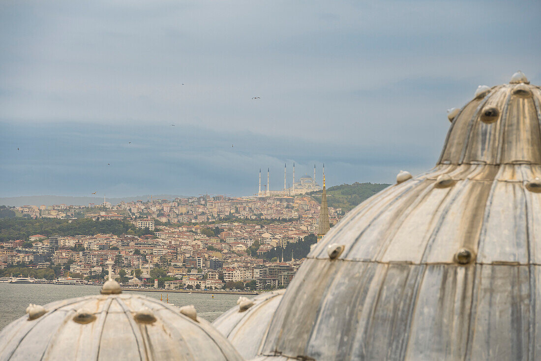 Cityscape of Istanbul viewed from Suleymaniye Mosque; Istanbul, Turkey