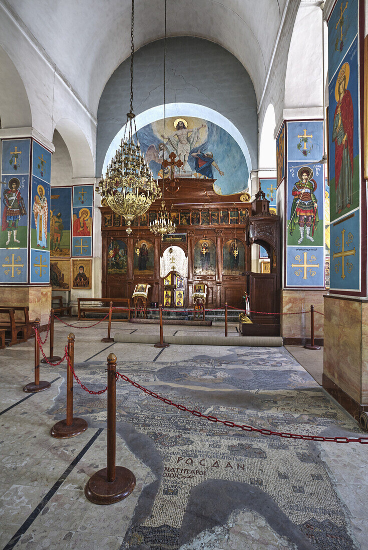 Oldest Map Of Palestine, Mosaic, Dated Ad 560, St George's Church; Madaba, Jordan