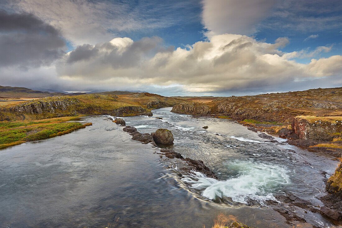 Grimsa River at Fossatun, near Borgarnes, Iceland; Iceland