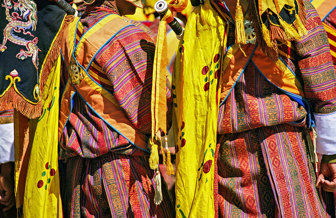 Bhutanische Zeremonialkleidung; Kathmandu, Nepal