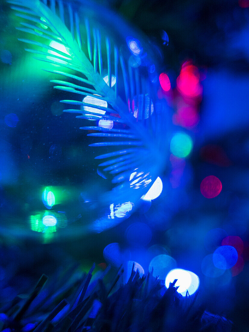 Extreme close up of Christmas Bauble