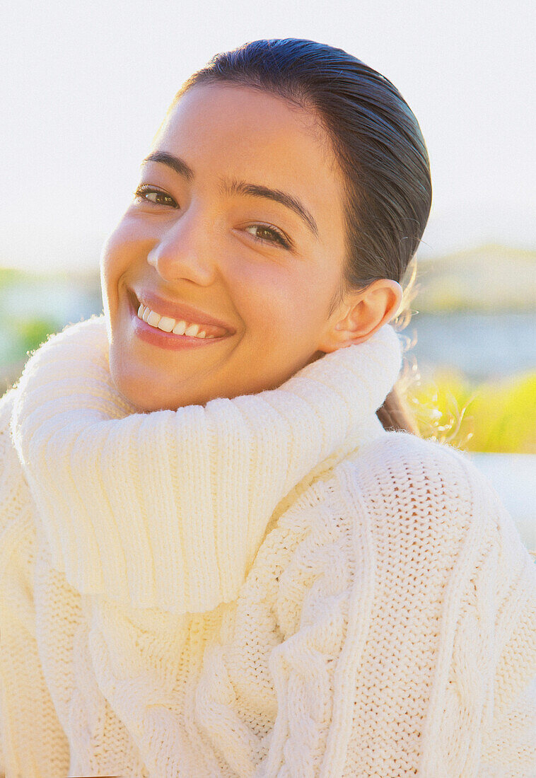 Portrait of Young Woman Smiling