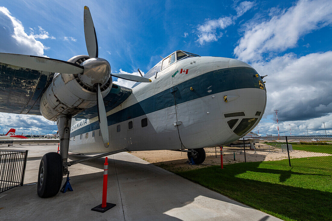 Historic planes in the Royal Aviation Museum of Western Canada, Winnipeg, Manitoba, Canada, North America