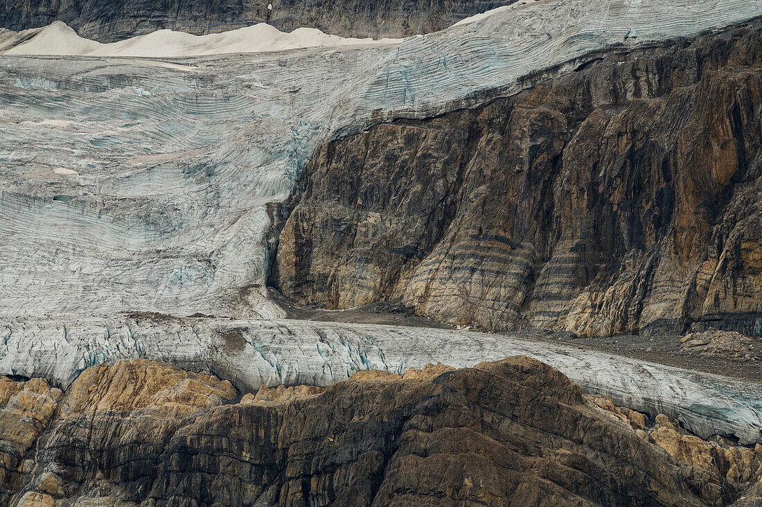 Crowfoot Glacier, Bow Lake, Banff National Park, UNESCO Weltkulturerbe, Kanadische Rockies, Alberta, Kanada, Nordamerika