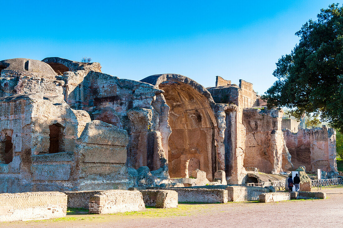 Große Römische Bäder, Hadrians Villa, UNESCO-Welterbe, Tivoli, Provinz Rom, Latium, Italien, Europa