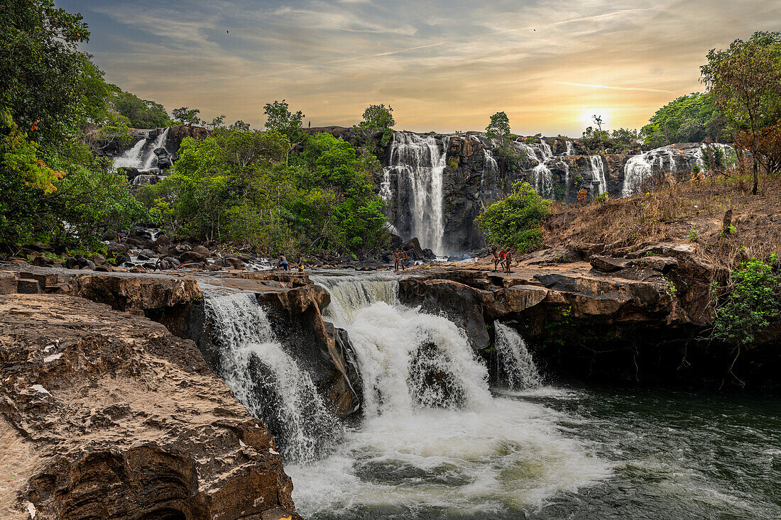 Chiumbe waterfalls, Lunda Sul, Angola, Africa