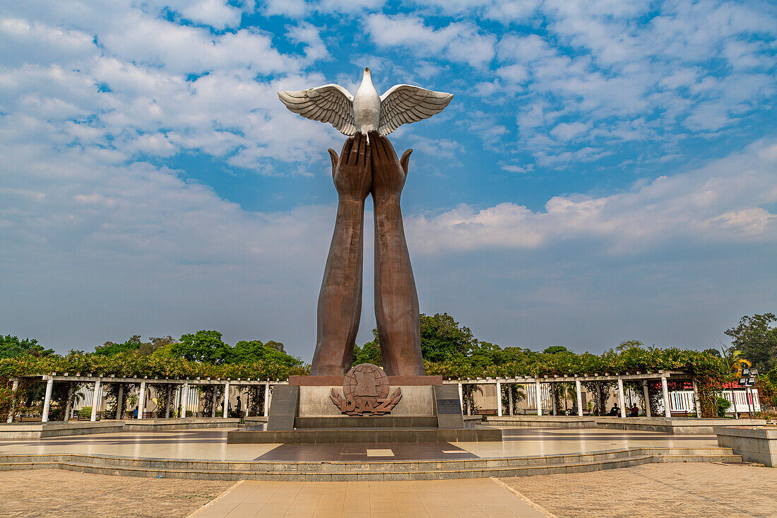 Peace monument, Luena, Moxico, Angola, Africa