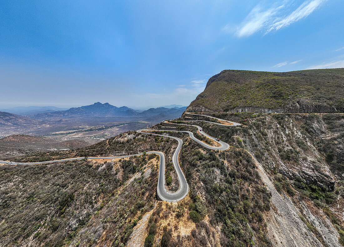 Aerial of Serra da Leba mountain pass, Angola, Africa