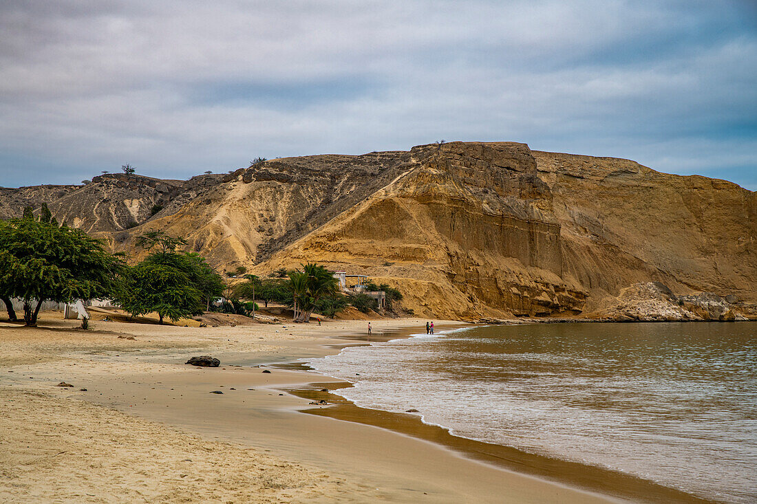 Sandy beach on Baia Azul, Benguela, Angola, Africa