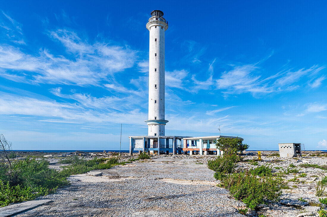 Lighthouse of Carapachibey, highest in the Caribbean, Isla de la Juventud (Isle of Youth), Cuba, West Indies, Central America