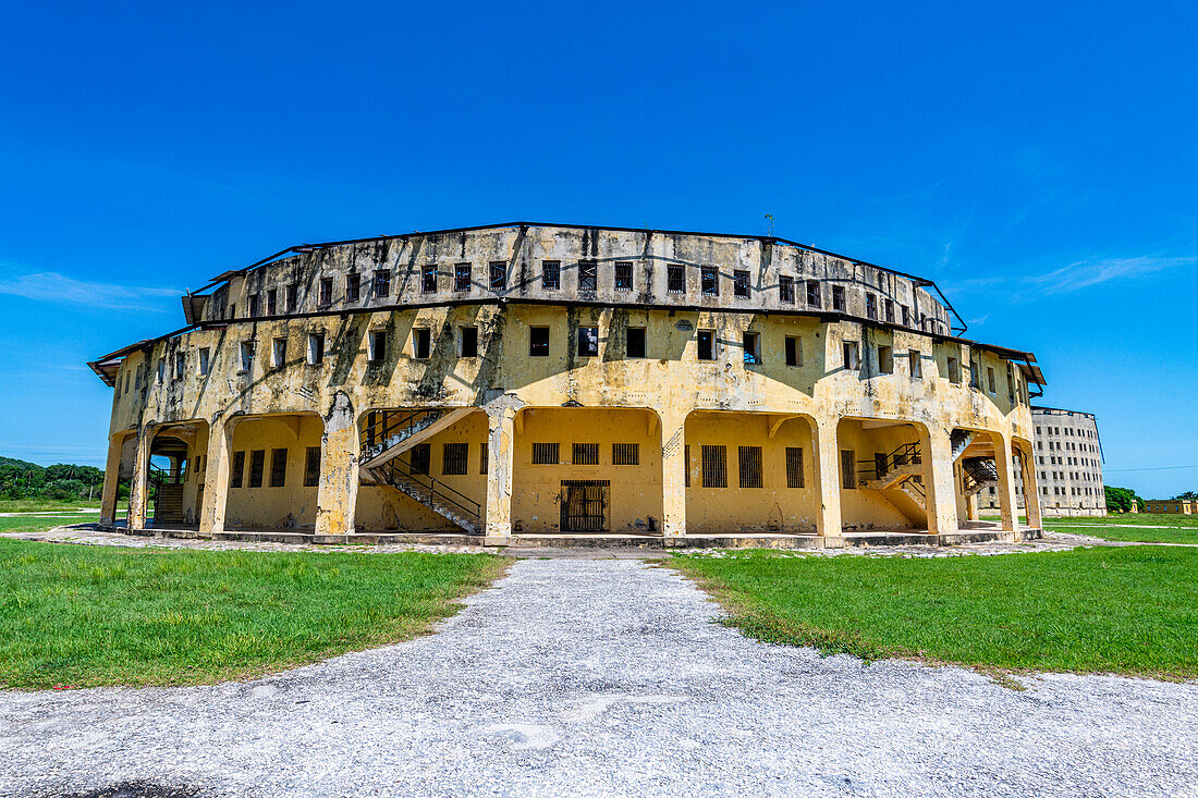 Presidio Modelo, model prison with panopticon design, Isla de la Juventud (Isle of Youth), Cuba, West Indies, Central America
