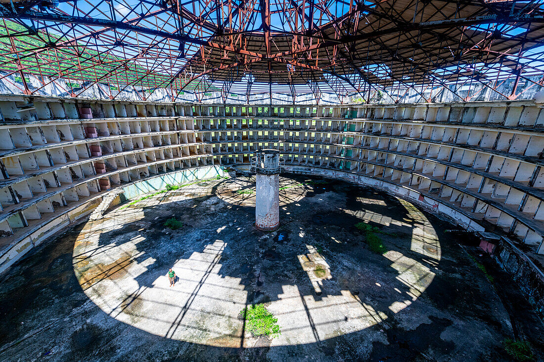 Presidio Modelo, model prison with panopticon design, Isla de la Juventud (Isle of Youth), Cuba, West Indies, Central America