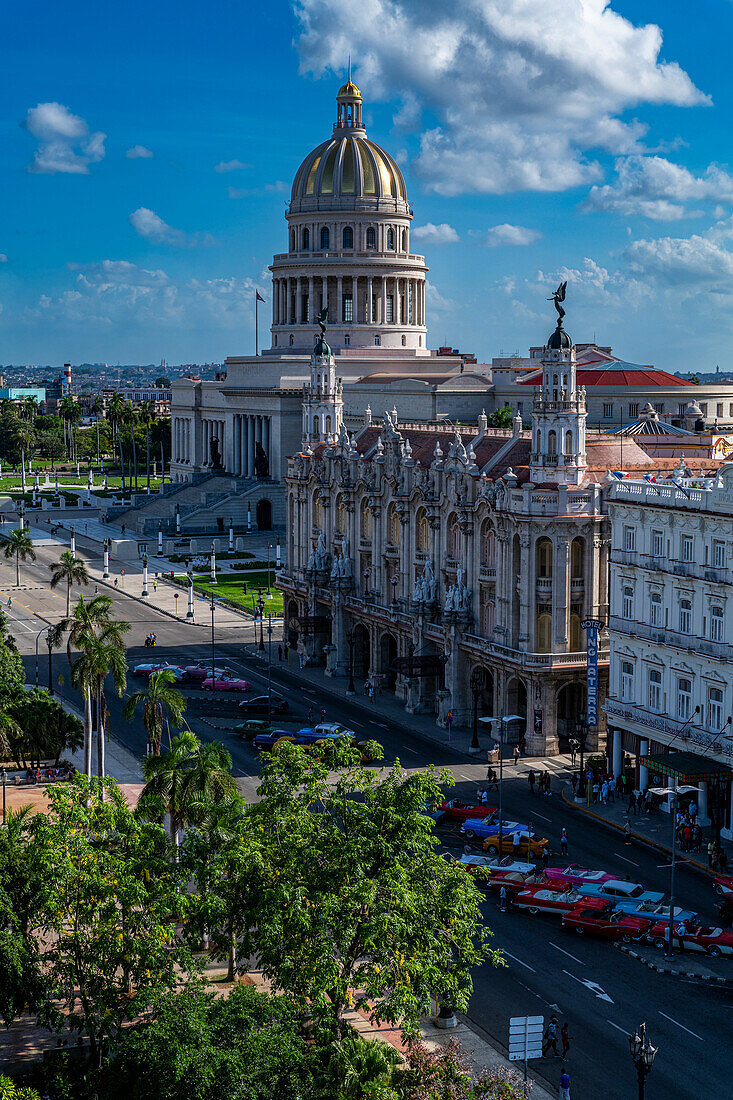 View over Havana and its Capitol, Havana, Cuba, West Indies, Central America