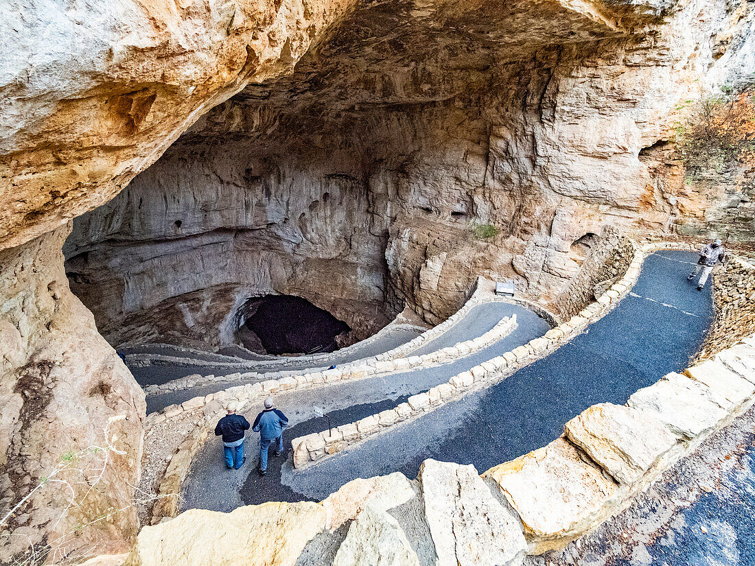 Entrance to the main cave at Carlsbad Caverns National Park, UNESCO World Heritage Site, located in the Guadalupe Mountains, New Mexico, United States of America, North America