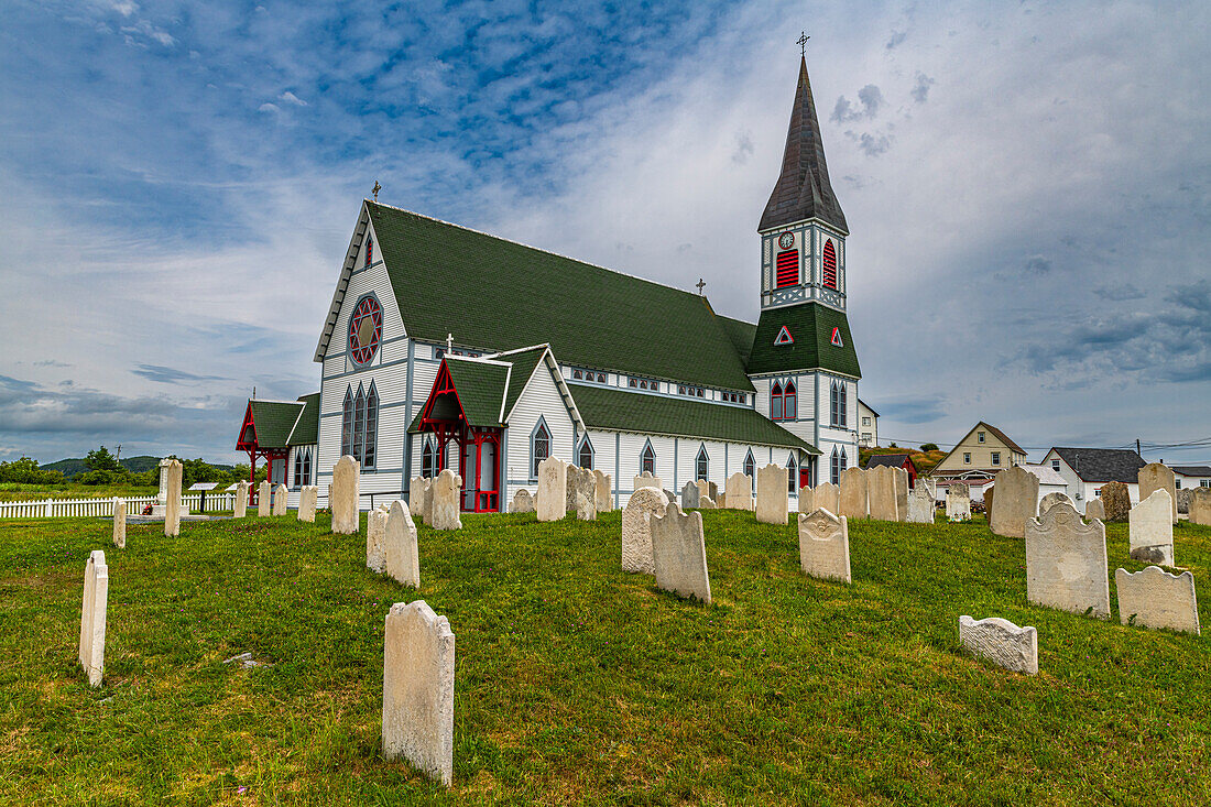 Church in historic town of Trinity, Bonavista Peninsula, Newfoundland, Canada, North America