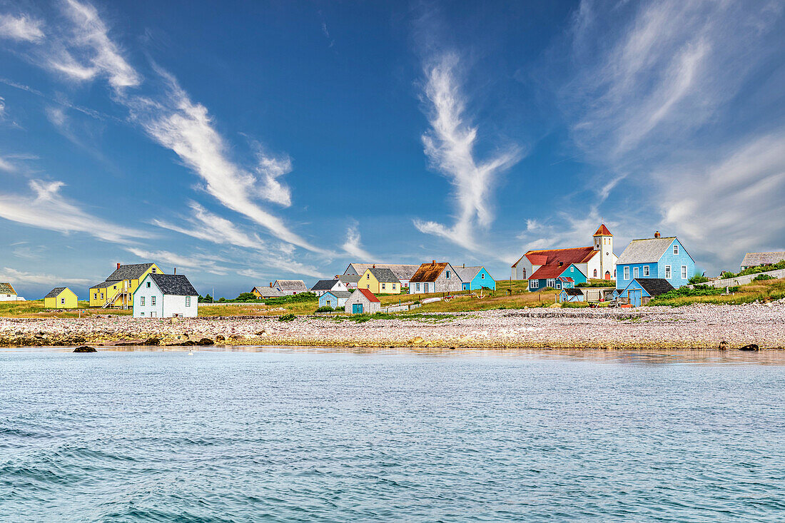 Alte Fischerhäuser, Ile aux Marins, Fischerinsel, Gebietskörperschaft Saint-Pierre und Miquelon, Überseeische Gebietskörperschaft Frankreichs, Nordamerika