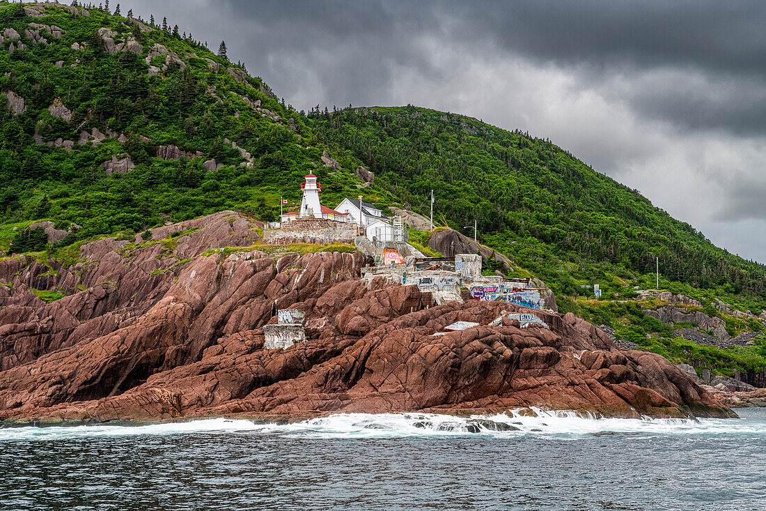 Leuchtturm Fort Amherst, St. John's, Neufundland, Kanada, Nordamerika