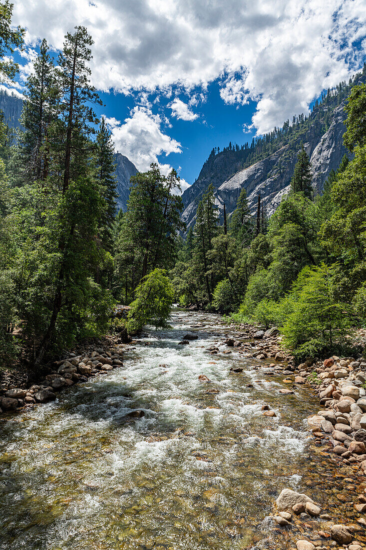 Merced River, Yosemite-Nationalpark, UNESCO-Welterbestätte, Kalifornien, Vereinigte Staaten von Amerika, Nordamerika