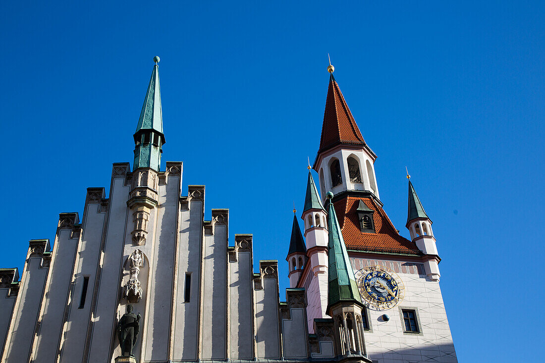 Clock Tower, Altes Rathaus (Old Town Hall), Old Town, Munich, Bavaria, Germany, Europe