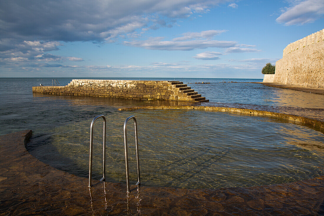 Seaside Swimming Area, Old Town, Novigrad, Croatia, Europe