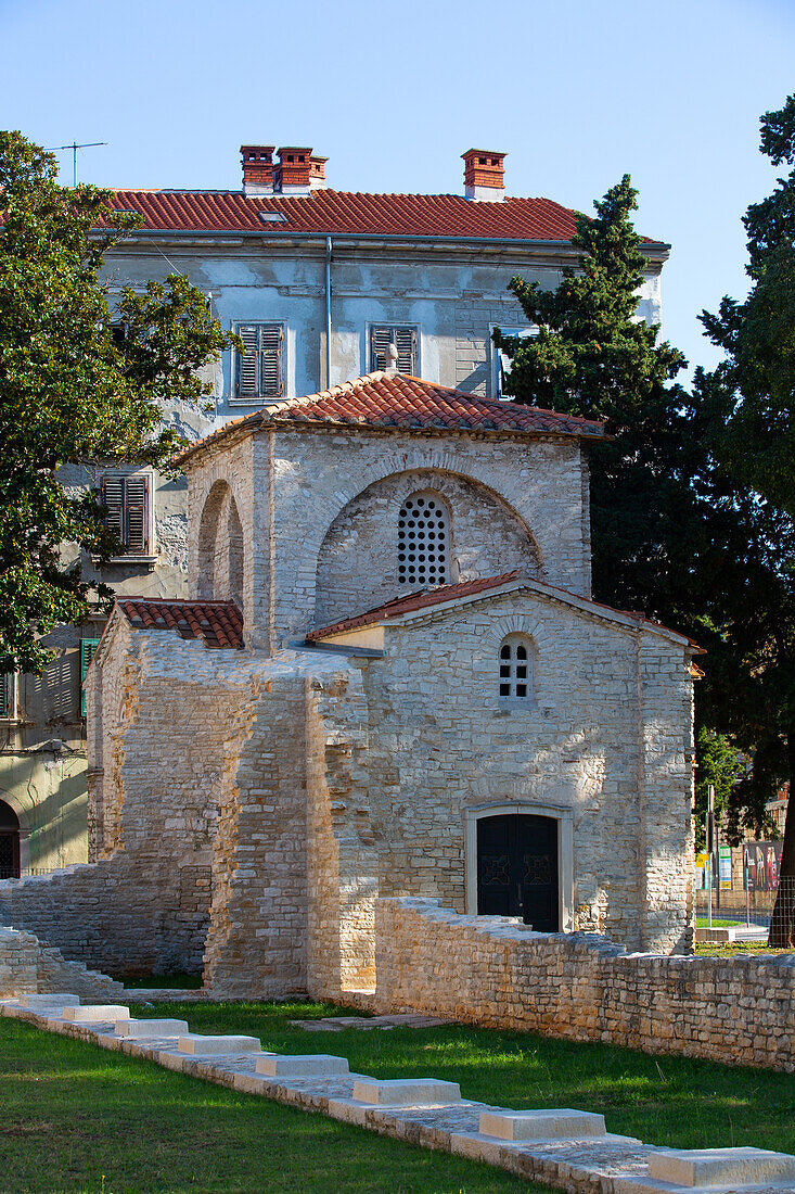 Basilika von Santa Maria del Canneto aus dem 6. Jahrhundert, Pula, Kroatien, Europa
