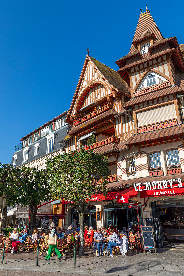 Restaurant in Deauville, Deauville, Normandie, Frankreich, Europa