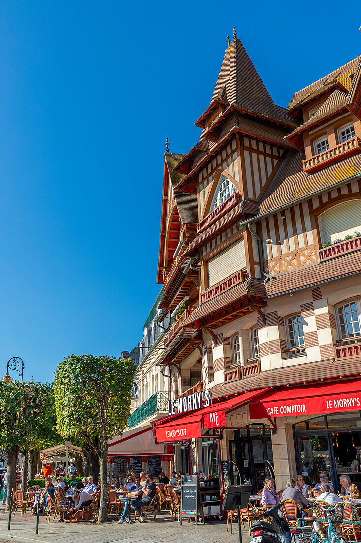 Restaurant in Deauville, Deauville, Normandie, Frankreich, Europa