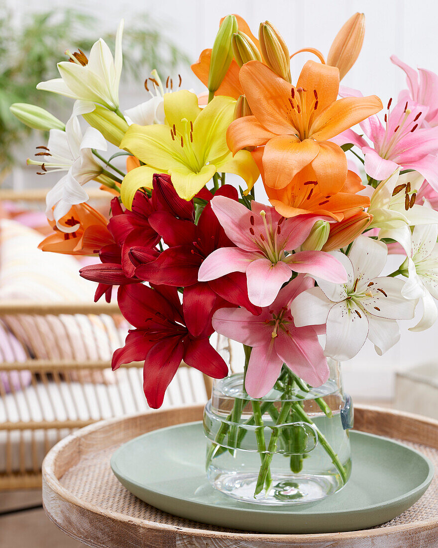 Mixed lily bouquet