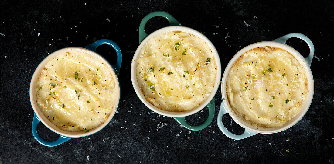 Mini Shepherd's Pies in Förmchen