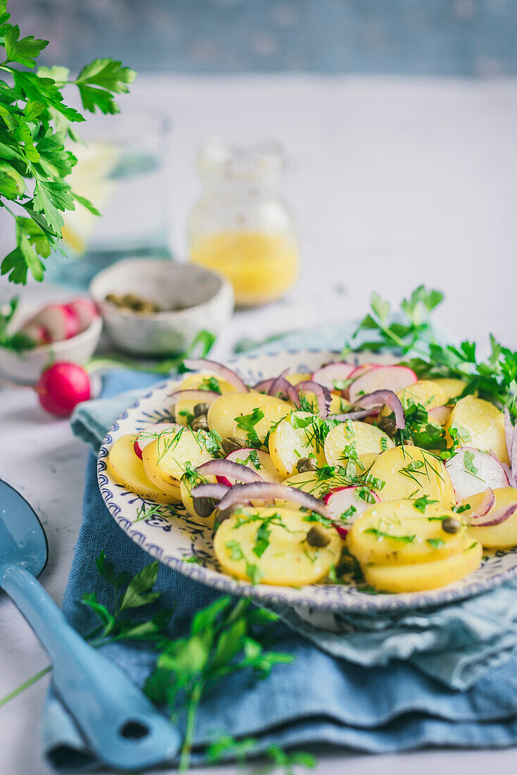 Potato salad with mustard vinagrette
