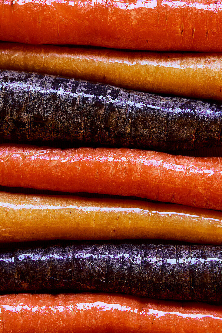 Orange Yellow Purple Carrot Layers