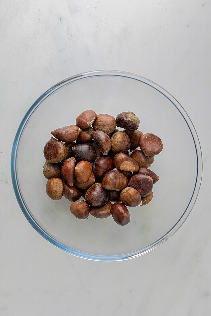 The preparation of roasted chestnuts