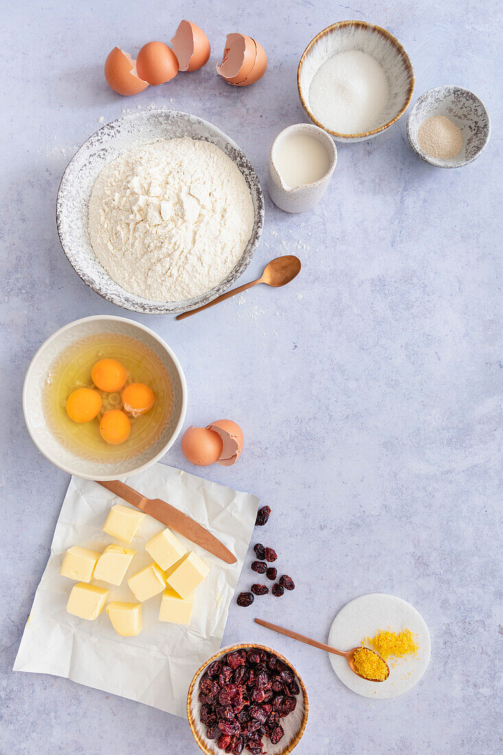 Zutaten für einen Citrus Bundt Cake