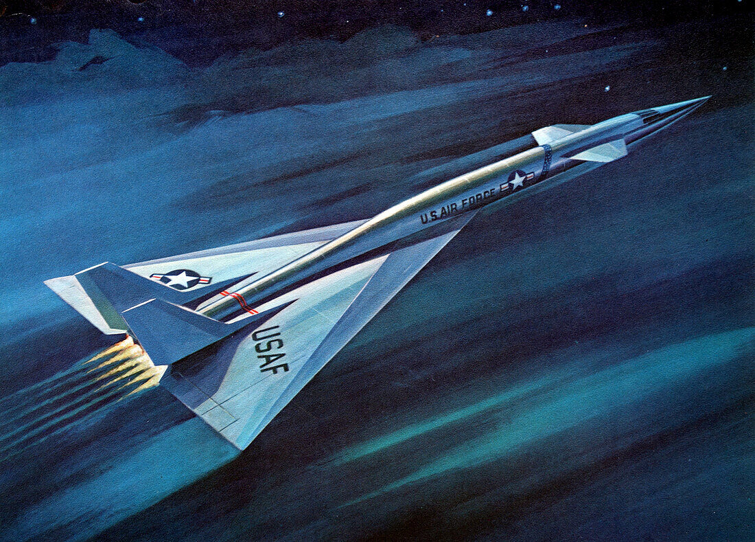 XB-70 Valkyrie supersonic bomber, illustration