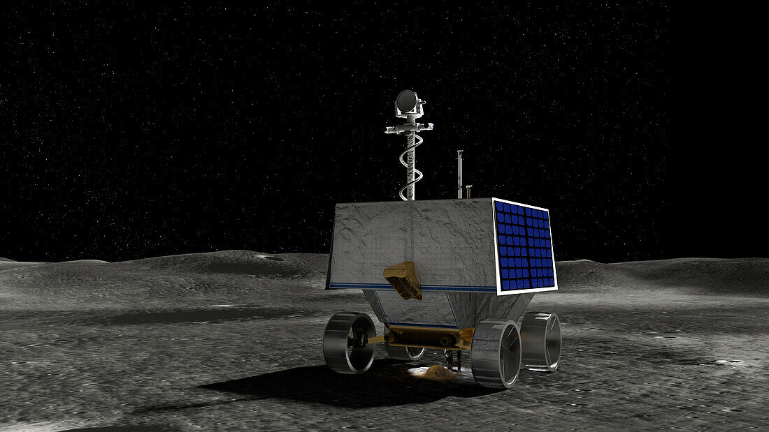 VIPER on lunar surface, illustration