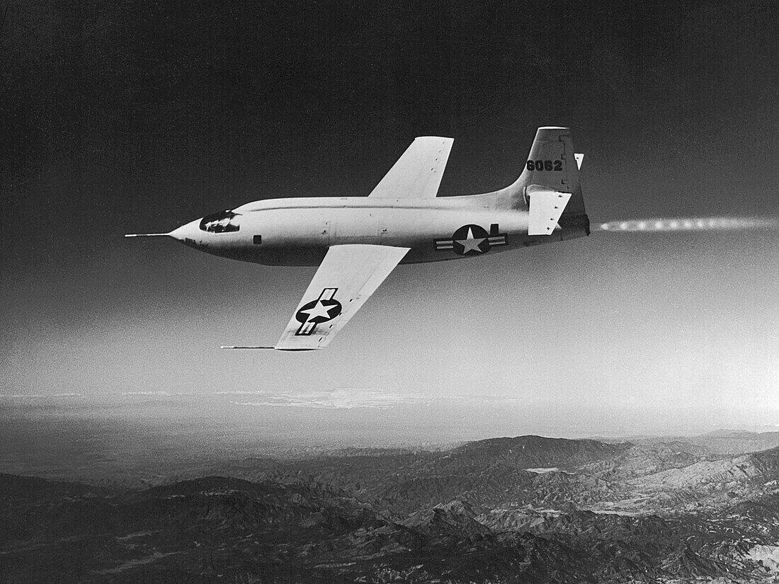 Bell X-1 supersonic aircraft, illustration