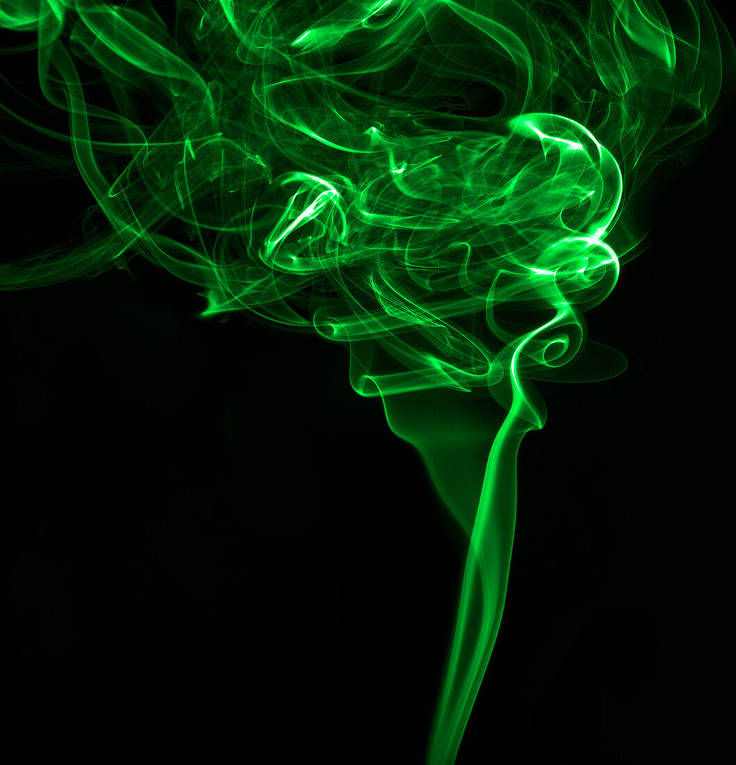 Green smoke, illustration