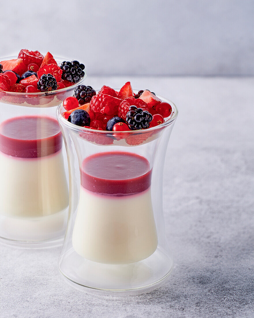 Panna Cotta with summer berries