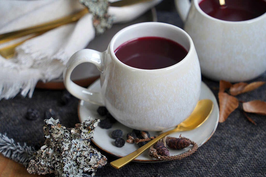 Hot mulled wine