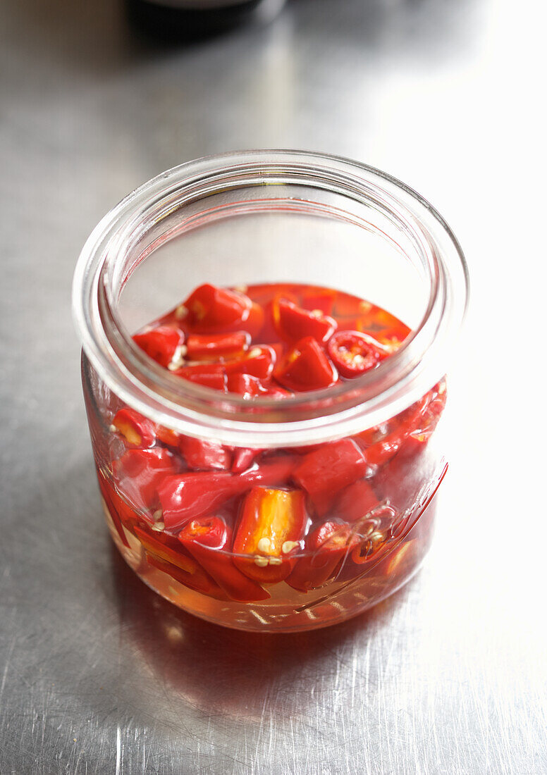 Ingredients for homemade sweet chilli sauce