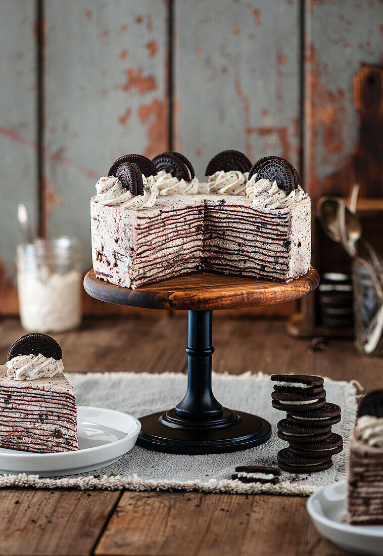 Oreo-Mille-Crêpes-Torte