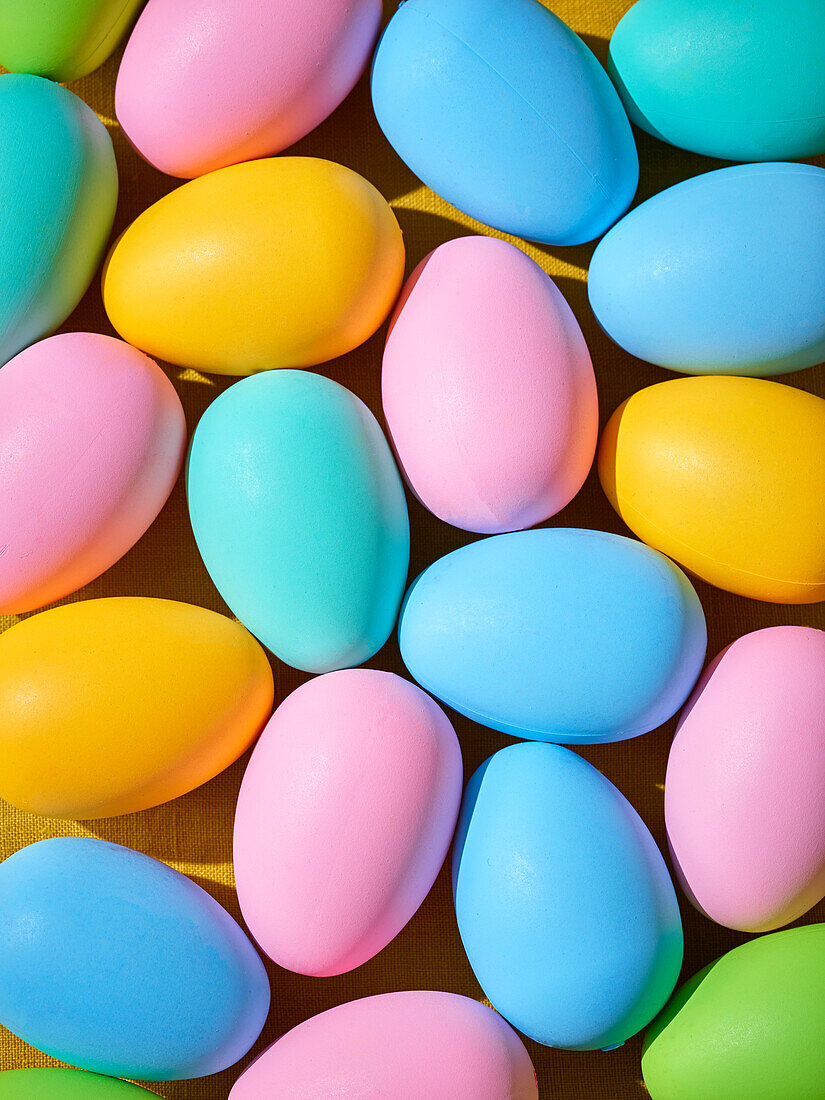 Colourful chocolate eggs picture-filling