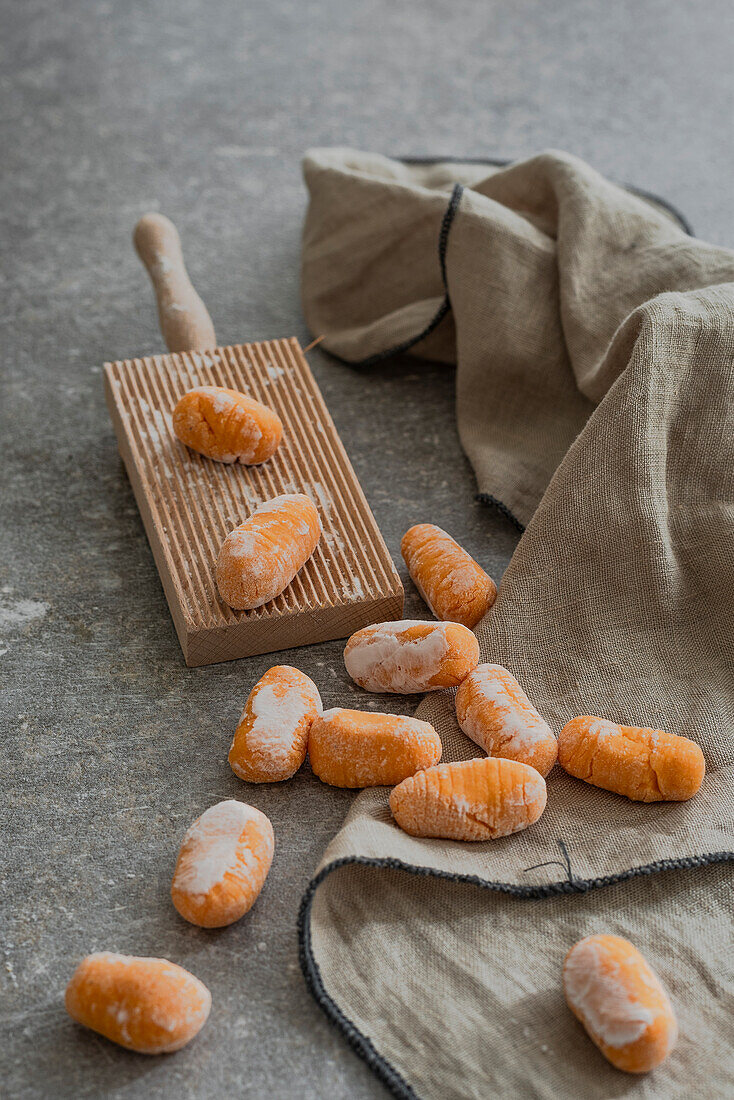 Hausgemachte Süßkartoffel-Gnocchi