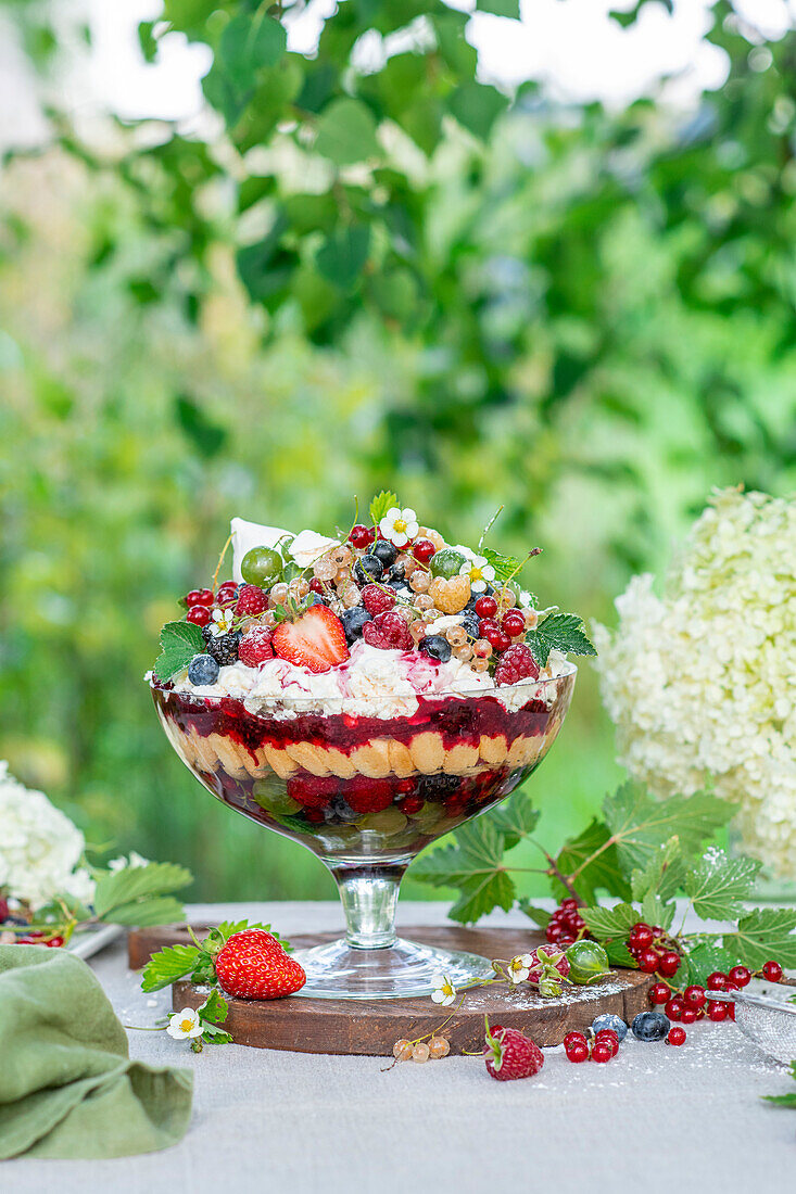 Sommerbeeren-Trifle