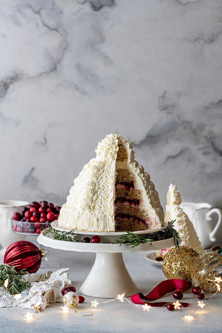 Weihnachtsmützen-Torte